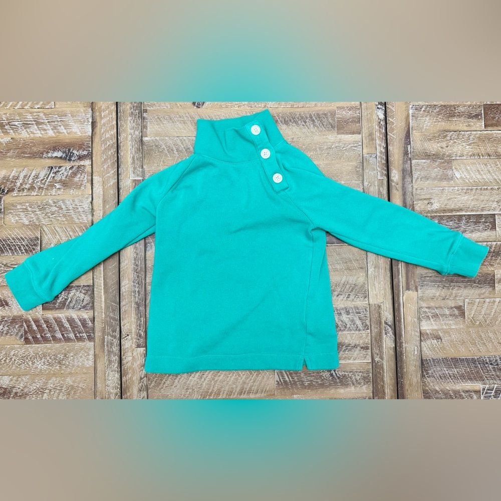 Crewcuts Green Kids Sweatshirt with Button Detail
